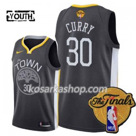 Dres Golden State Warriors Stephen Curry 30 Black Town 2018 NBA Finals Patch Nike Swingman - Dječji